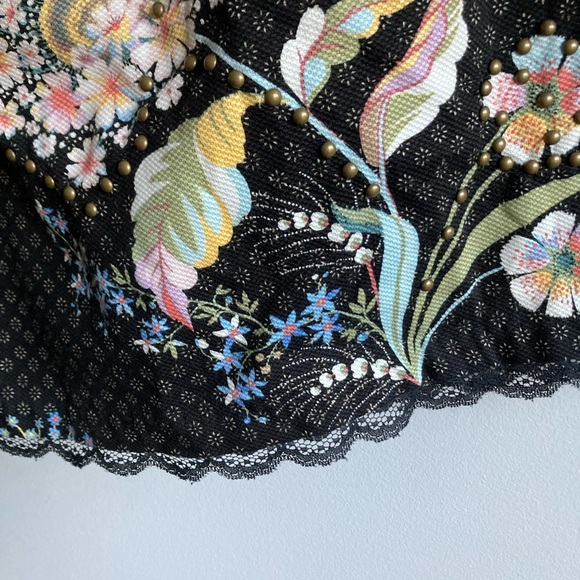 MAEVE FOR ANTHROPOLOGIE | one shoulder floral dress with lace trim - Picture 6 of 8